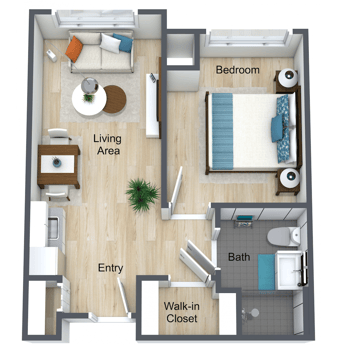 Evergreen One Bedroom AL web